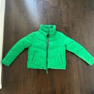 Abercrombie & Fitch Green Kids Puffer Jacket